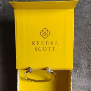Kendra Scott Gold Cuff with Crystal Accents This Was Worn one Time